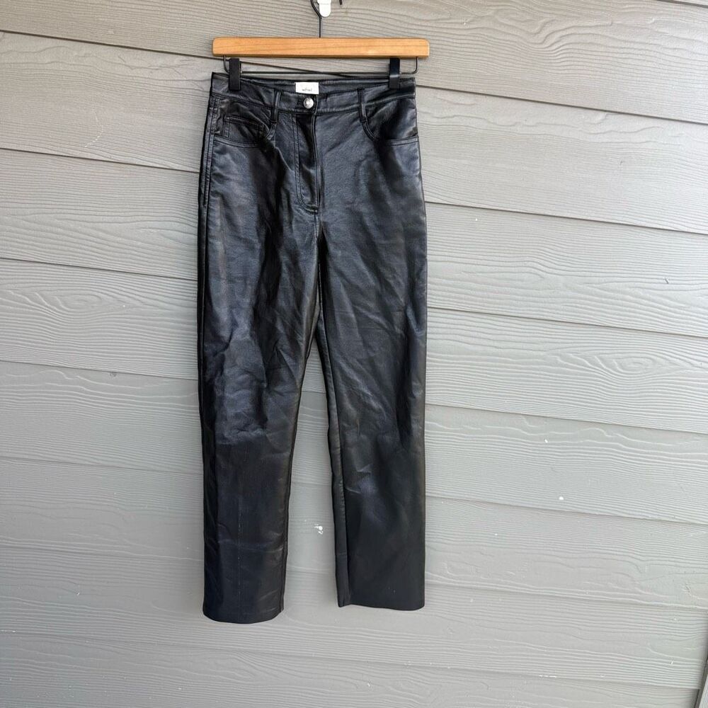Aritzia Wilfred black Straight Leg Pants - Picture 2 of 9